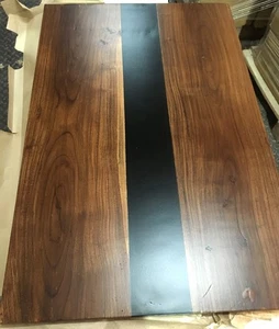 Epoxy Resin Table – Modern Live Edge Design | Dining/Coffee Table | Luxury Epoxy - Picture 1 of 8