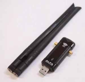 Alfa AWUS036AC 867Mbps Long Range Dual Band Wi-Fi USB Adapter - Picture 1 of 2