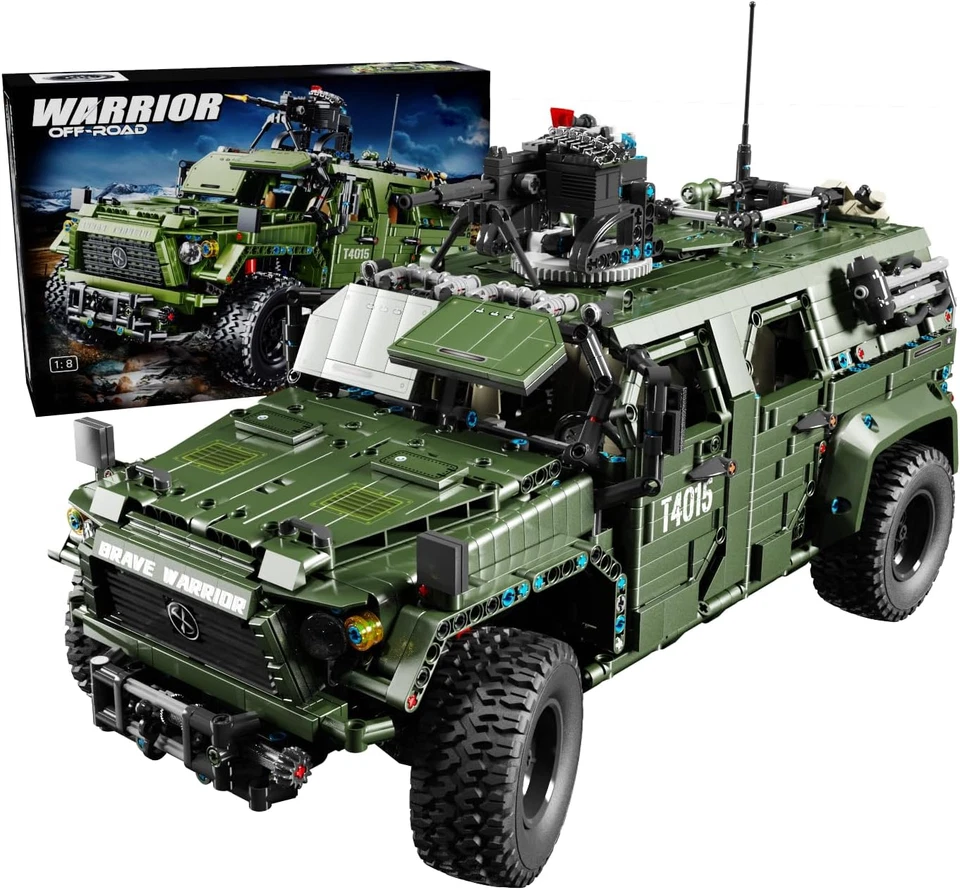 Warrior, Kit per La Costruzione Di Auto Fuoristrada Militare, Scala 1:8, Camion  - Immagine 1 di 4