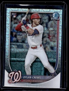 2025 Bowman #42 Dylan Crews RC Chrome Mojo Refractor - Picture 1 of 2