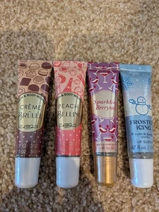 4 BATH & BODY WORKS Liplicious CREME BRULEE Peach BELLINI LIPGLOSS LIPPENSTIFT SET - Bild 1 von 2