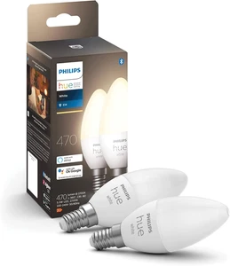 White Candela Smart LED, Attacco E14, 5.5W, Luce Bianca Calda, Dimmerabile, Cont - Foto 1 di 12