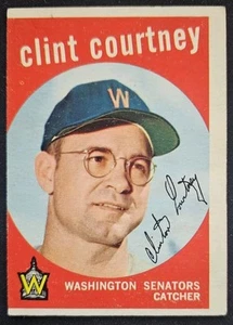 1959 Topps #483 Clint Courtney Washington Senators - EX Miscut - Picture 1 of 2