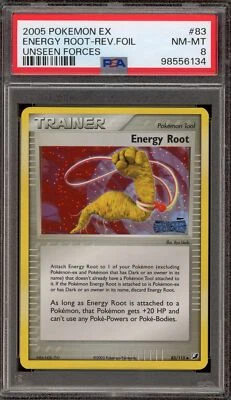 Pokemon Energy Root EX Unseen Forces Reverse Holo #83 PSA 8 - Image 1 of 2