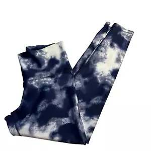 Old Navy High Rise PowerSoft Leggings Women L Blue Gym Running Workout New - Picture 1 of 10