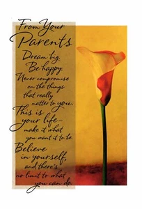 Congratulations From Parents Graduation Graduate Bright Future Hallmark Card - Picture 1 of 3
