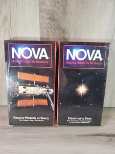 2 Pack Set Nova VHS Adventures In Science Death of &Rescue Mission Sealed 1994 - Imagen 1 de 10