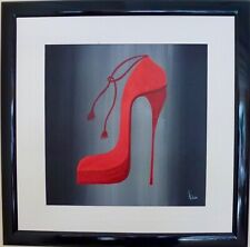 Bild,  Malerei, Acryl, Der rote Schuh, direkt vom Künstler.