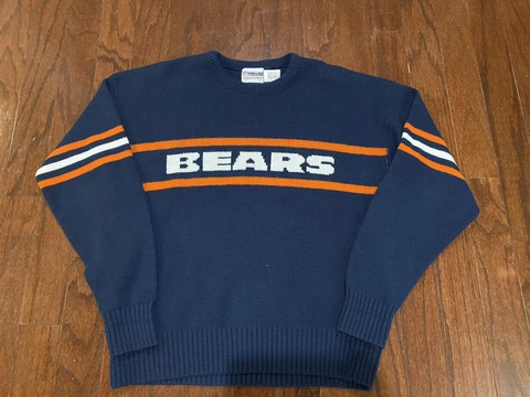 Vintage Chicago Bears Cliff Engle Sweater Mike Ditka Mens Medium Great Condition Cover