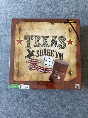 Texas Shake 'Em Dice Poker Game - Factory Sealed - A+ Condition - Fun!!! - Image 1 of 2