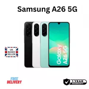Samsung A26 5G 128GB 6.7'' UNLOCKED SMART PHONE 2025 MODEL - Picture 1 of 9