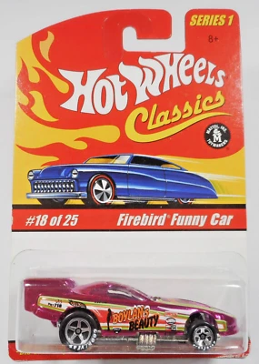 Coche divertido Hot Wheels 2004 Classics LE Pink Firebird - Serie 1 - Sin usar, en caja Foto 1 de 4