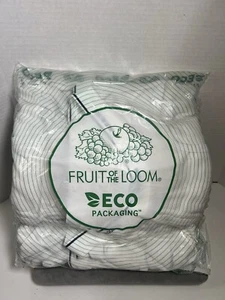 Fruit Of The Loom Tagless 9 White Large L 36-38 Inch Briefs - Picture 1 of 6