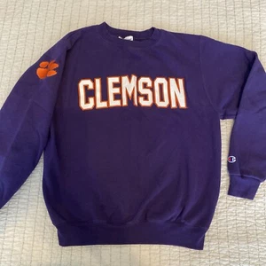 Sudadera Pullover Champion Pequeña Púrpura Clemson Tigers NCAA Fútbol - Imagen 1 de 15