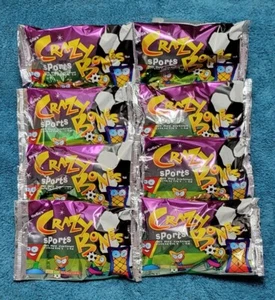 8 NEW SEALED PACKS GOGOS CRAZY BONES ORIGINAL "SPORTS" VERSION ~ 32 BONES ~   - Picture 1 of 5