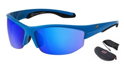 Óculos de sol esportivo Dirty Dog - Manivela #58035 (lente espelhada azul armação) preço 1/2 - Imagem 1 de 3