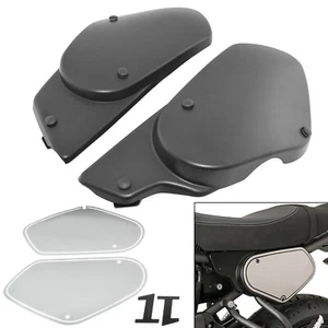 Black Rear Panel Guard Side Plate Cover Protector For YAMAHA XSR700 2015-2021 - Picture 1 of 7