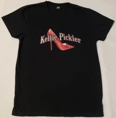 KELLIE PICKLER Black, High Heel You Can Watch Me Walk, Concert T-Shirt SIZE XL - Imagem 1 de 4
