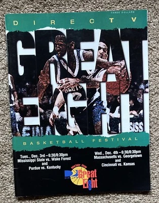 Programa de festival de baloncesto DirecTV Great Eight 1996 de colección NCAA Foto 1 de 3