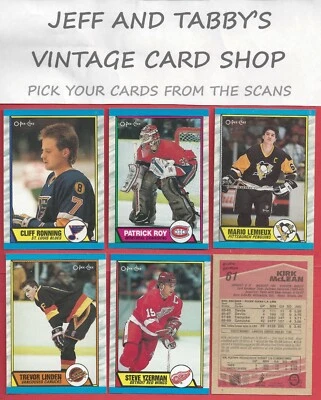 1989-90 O PEE CHEE HOCKEY 1 TO 328 YOU PICK FROM SCANS  - Image 1 of 4