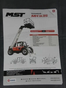 MST Telehandler Arkusz prospektu w języku angielskim ( B 257 ) - Zdjęcie 1 z 1