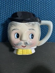 Anthropomorphic Cup Mug -Man Face Vintage Kitsch Japan - Picture 1 of 8
