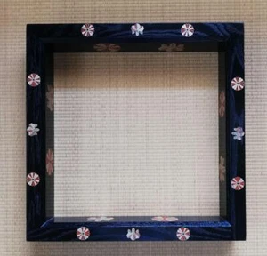ROBUCHI Japanese Tea Ceremony Wooden Frame Lacqured Makie(Gold Lacquer) T-072 - Picture 1 of 10