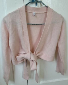 Bloch Kids Pink Cardigan Dance Wear Size CHM Great Condition - Picture 1 of 5
