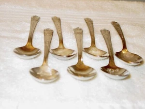 7 Vintage Rogers  Silver  Presidents' Spoons Silver Plate  - Picture 1 of 5