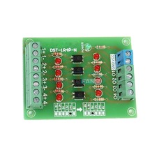 24V to 5V 4-Channel PLC Signal Converter Level Voltage Board 4-Bit Optocoupler
