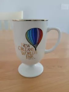 Vintage 1983 New Orleans World's Fair Pedestal Mug Cup - Picture 1 of 2