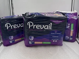 2 Pk (Free 1) Prevail Daily Incontinent Pad XL Regular Length Maximum 48 Count - Picture 1 of 5