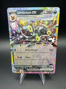 Umbreon ex 060/131 Pokémon Prismático Juego de Cartas Coleccionables ¡Juega! Paquete de premios serie 7 estampado - casi nuevo - Imagen 1 de 4
