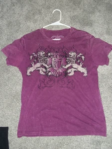 ROYAL UNDERGROUND purple T-Shirts Graphic Crest Men's Size SMALL, Good condition - Picture 1 of 3