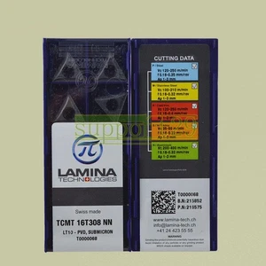 10PCS LAMINA TCMT 16T308 NN LT10 carbide inserts New - Picture 1 of 1