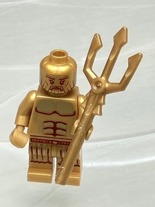LEGO Tempel von Atlantis Statue (atl020) Poseidon der goldene König (7985) #05 - Bild 1 von 6