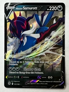 Hisuian Samurott V 101/189 SWSH10: Astral Radiance Pokemon TCG Card - Picture 1 of 2
