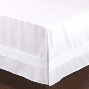 Bed Skirt with Split Corners Durable Elegant Luxury Dust Ruffle Bed Covers wi... - Picture 1 of 8