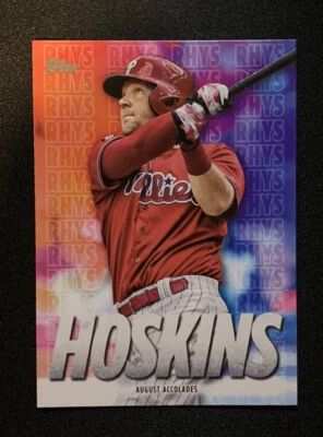2020 Topps Player Highlights Rhys Hoskins #RH-10 Rhys Hoskins Phillies - Image 1 of 2