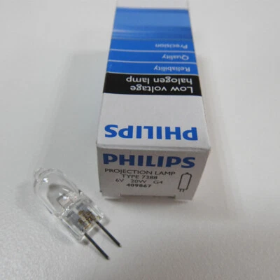 PHILIPS 6V20W Projector Lamp 7388 Light CX21 CX22 Bulb Shadowless Lamp - Image 1 of 3
