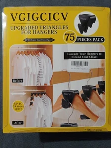 Upgraded Space Extenders, Clothes Hangers Hooks - 75 pieces ***NEW*** - Picture 1 of 2