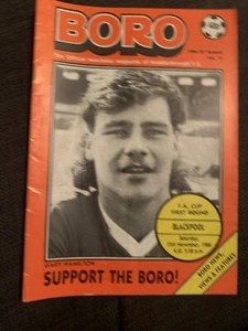 1986 Middlesbrough V Blackpool Football Programme FACUP - Picture 1 of 2