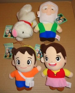 HEIDI, GIRL OF THE ALPS PLUSH DOLL SET HEIDI/PETER/NONNO/FIOCCO NEVE BANPRESTO - Foto 1 di 9