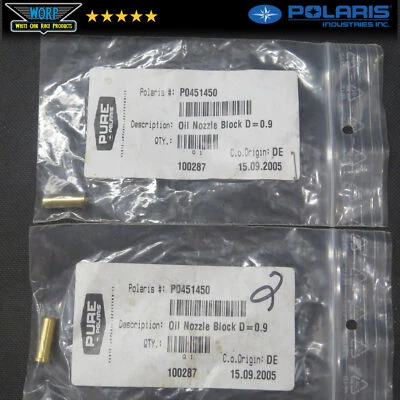 OEM POLARIS MSX 110 150 CYLINDER OIL NOZZLE BLOCK 0451450 - Image 1 of 3