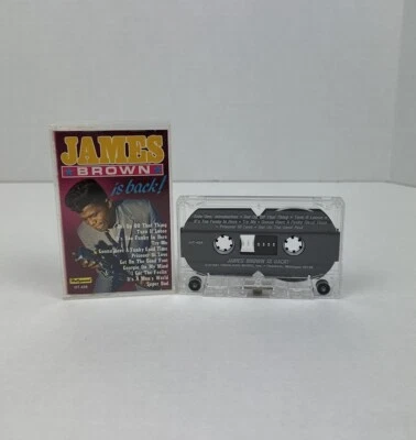 Vintage 1991 James Brown Is Back! Cassette Tape R&B Funk Soul - Tested - Foto 1 de 4