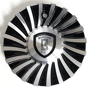 B24 Borghini Wheel Aluminum Center Cap (part # CSB24-2A) - Picture 1 of 2