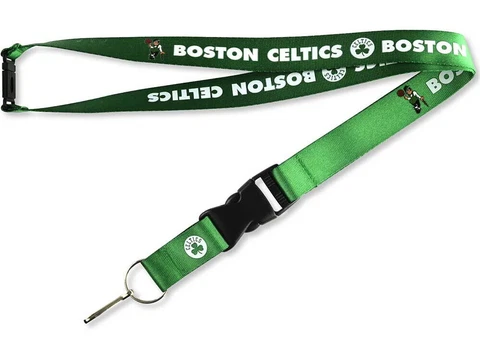 Green BOSTON CELTICS keychain NBA Lanyard HAT BOSTON CELTICS Detachabe Key Ring Cover