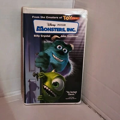 Pixar Monsters, Inc Blue VHS Clam Shell 2002 - Image 1 of 3