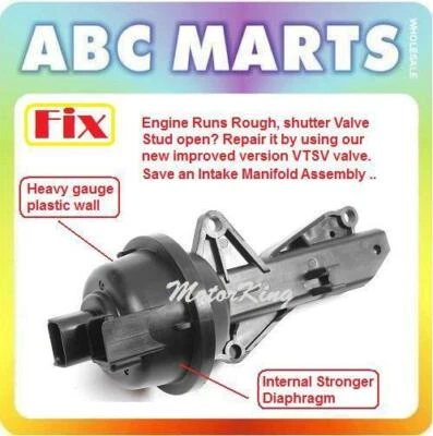 04-09 For 3 Intake Manifold Variable Runner Shutter Tumble Valve Solenoid FM10 - Изображение 1 из 4