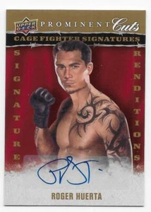 2009 UPPER DECK PROMINENT CUTS CAGE FIGHTER AUTOGRAPH Roger Huerta #CFSRRH - Picture 1 of 1